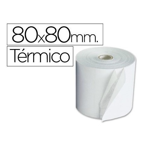 ROLLO DE PAPEL TERMICO 80x80 SIN BPA FABRISA