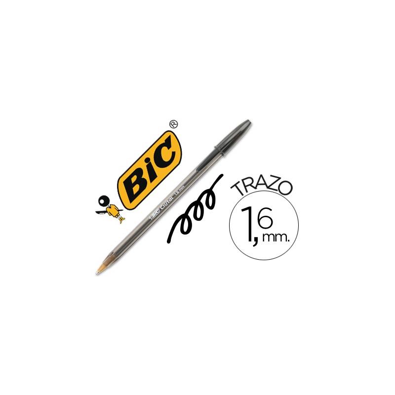 BOLIGRAFO BIC CRISTAL LARGE NEGRO 1.6mm