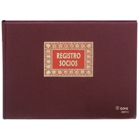 LIBRO REGISTRO DE SOCIOS Fº APAISADO