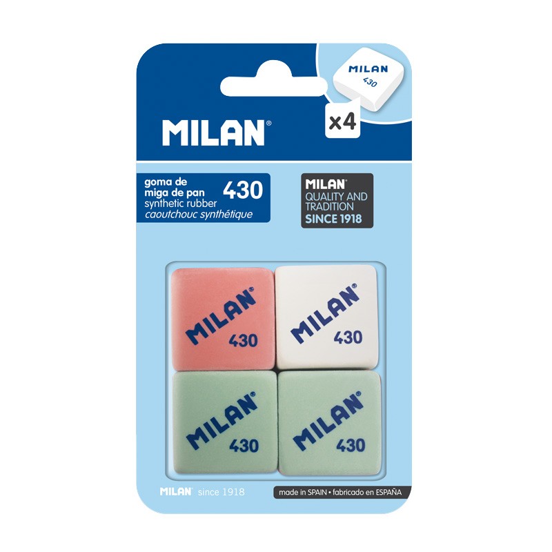 Goma borrar MILAN 430, caja 30 unidades Milan MF-E0301