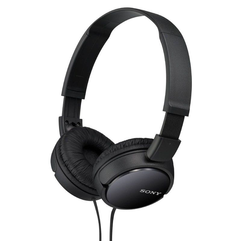 AURICULARES SONY CON CABLE MDR-ZX110P NEGROS - JACK 3.5mm - BMPrint